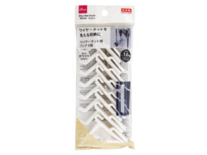 ワイヤーネット用フック（ホワイト、８個） ダイソー(DAISO)