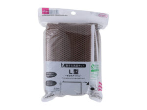 旅する洗濯ネット（ダブルメッシュ、Ｌ型、ＢＲ） ダイソー(DAISO)
