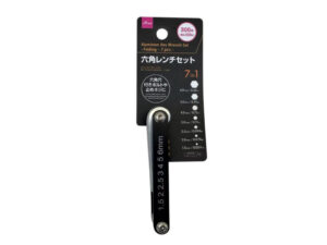アルミ六角レンチセット（折り畳み式、７本） ダイソー(DAISO)