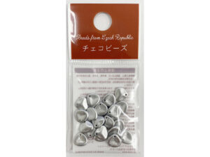 チェコビーズ トライアングル 銀色