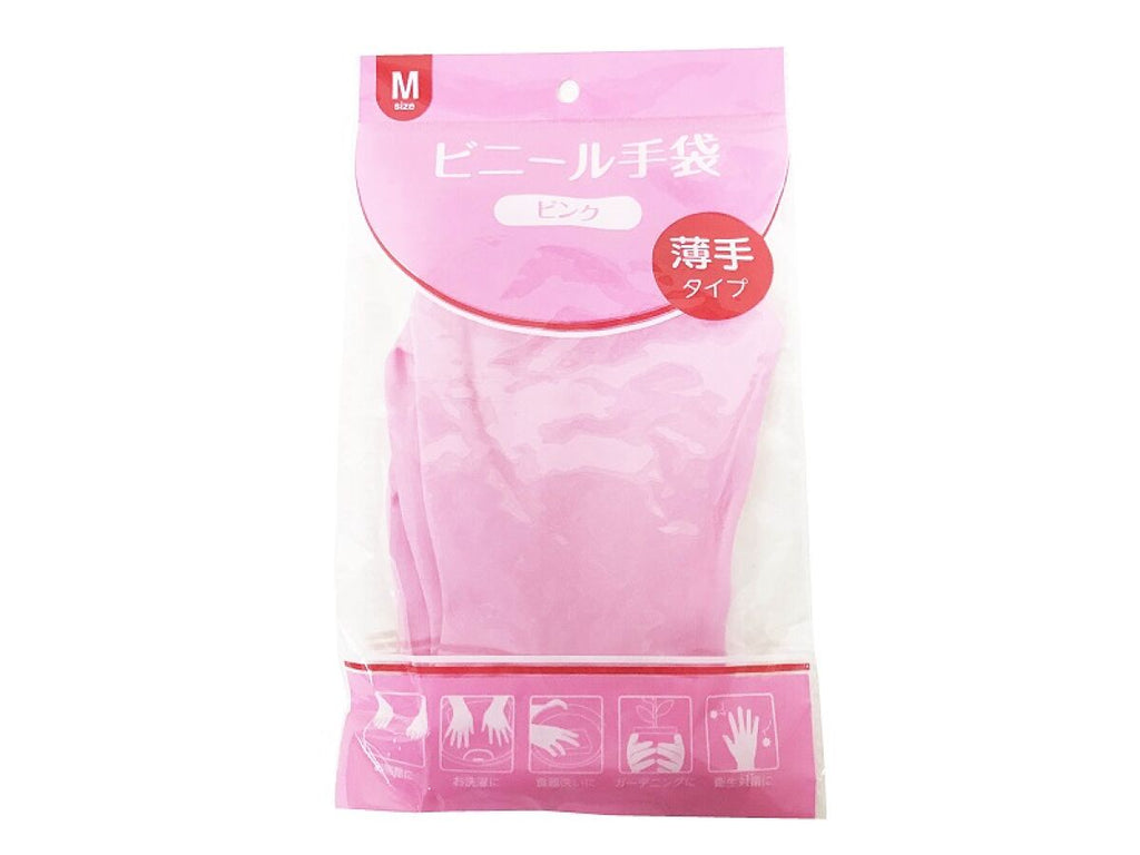 ビニール手袋ピンク Ｍサイズ