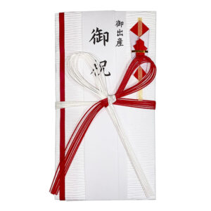 和紙檀紙赤白花結び金封