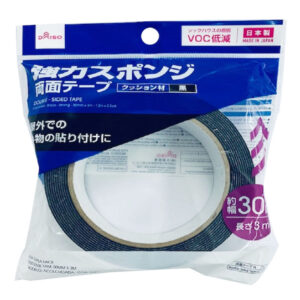 強力スポンジ両面テープ クッション材黒