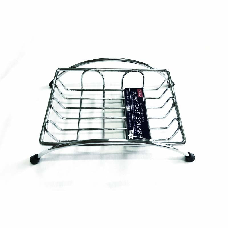 角型石けん皿（メッキタイプ）