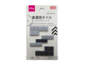 美濃焼タイル（スクエア＆ブリック、モノトーン） ダイソー(DAISO)