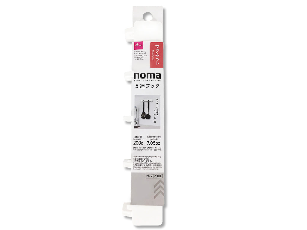 ｎｏｍａ ５連フック（マグネット） ダイソー(DAISO)
