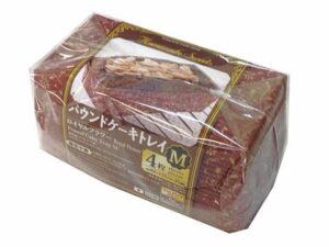 パウンドケーキトレイＭ ロイヤルフラワー柄 ４枚入