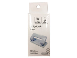 ２穴パンチ（白） ダイソー(DAISO)