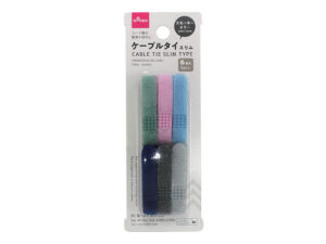 ケーブルタイ（スリム、６本、スモーキーカラー）