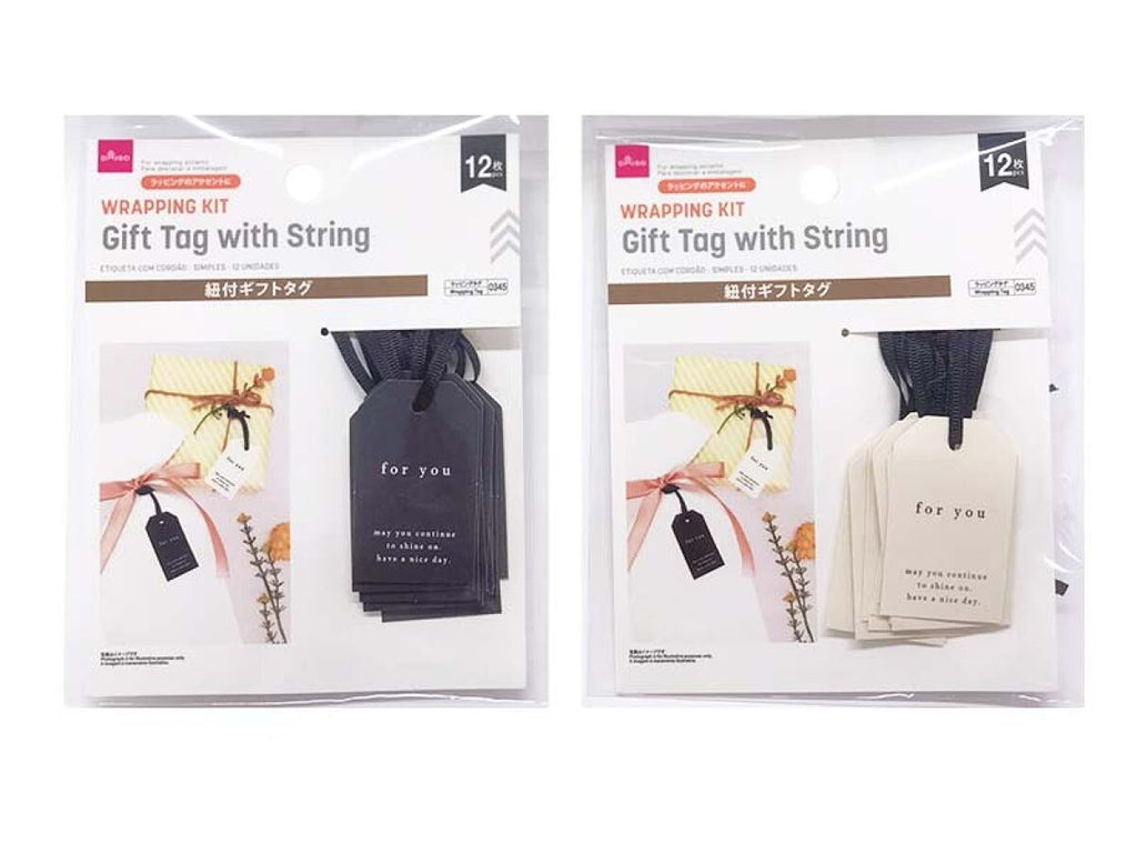 紐付ギフトタグ（シンプル、１２枚） ダイソー(DAISO)
