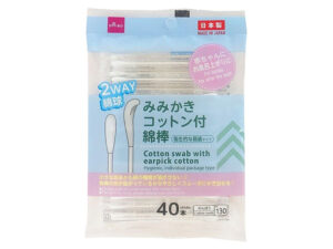 みみかきコットン付綿棒（４０本） ダイソー(DAISO)