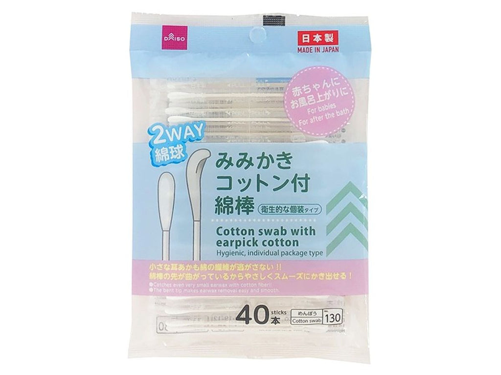 みみかきコットン付綿棒（４０本） ダイソー(DAISO)