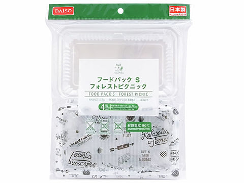 フードパックＳ（フォレストピクニック、４枚）