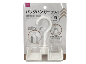 バッグハンガー（ダブル 白） ダイソー(DAISO)