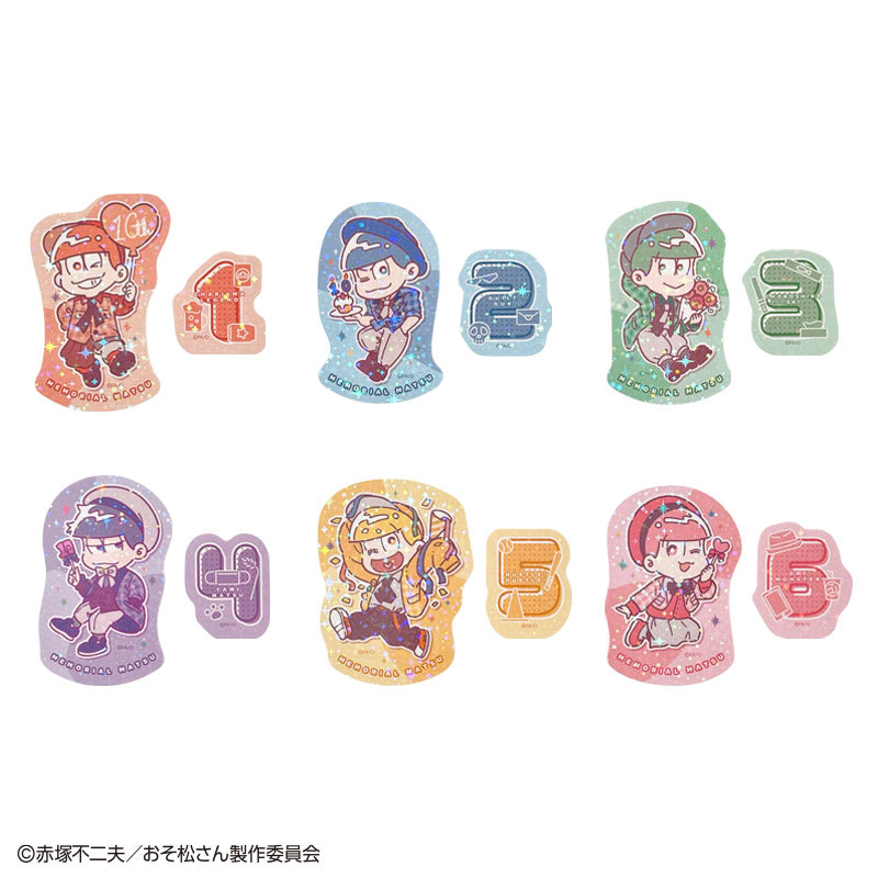おそ松さん ステッカー ２枚 メモ松 ＳＤ