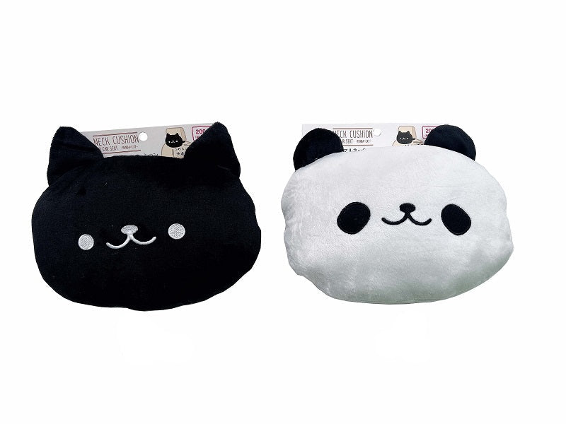 アニマルネッククッション（車内用、パンダ、ねこ） ダイソー(DAISO)