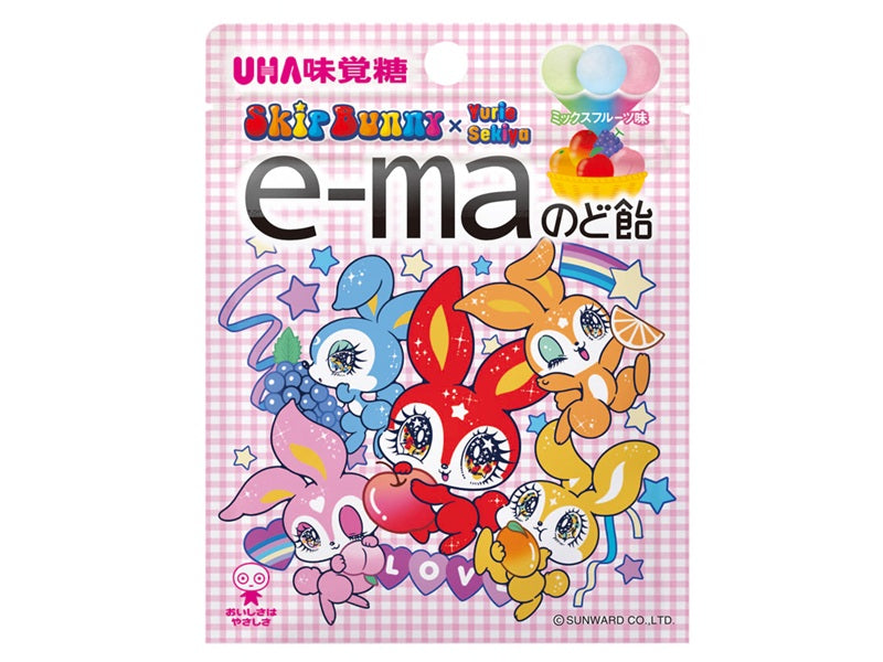 ＵＨＡ味覚糖 ｅ－ｍａのど飴 スキップバニー ２３ｇ