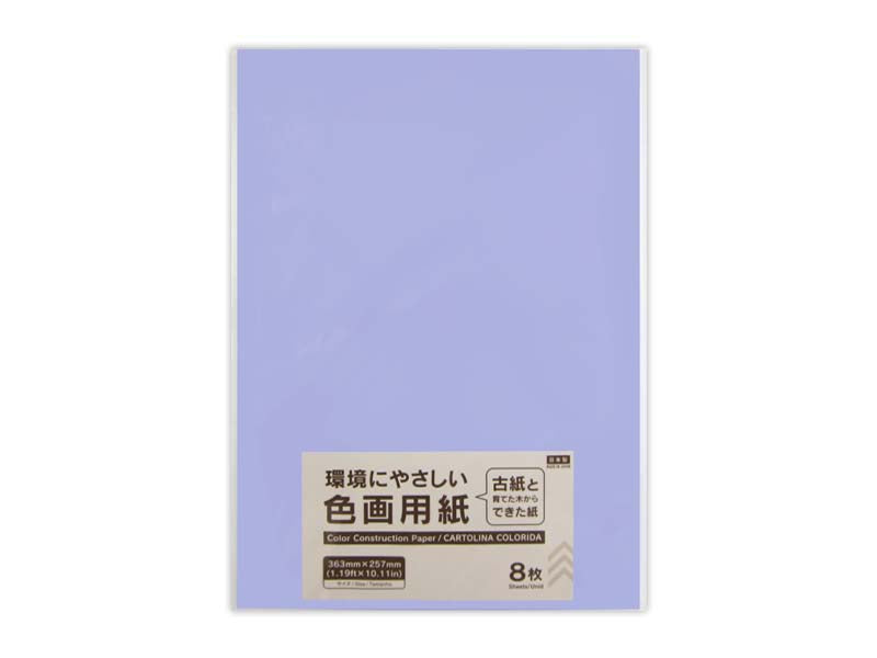 色画用紙（ふじむらさき、８枚） ダイソー(DAISO)