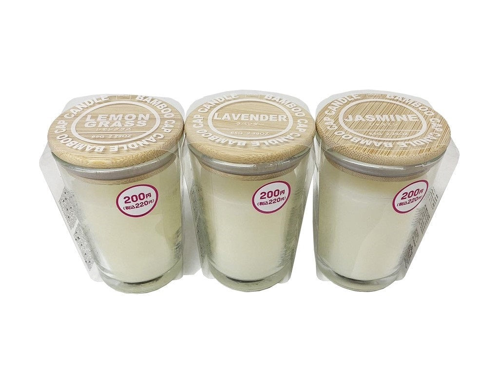 バンブーキャップキャンドル（アソート）６５ｇ ダイソー(DAISO)