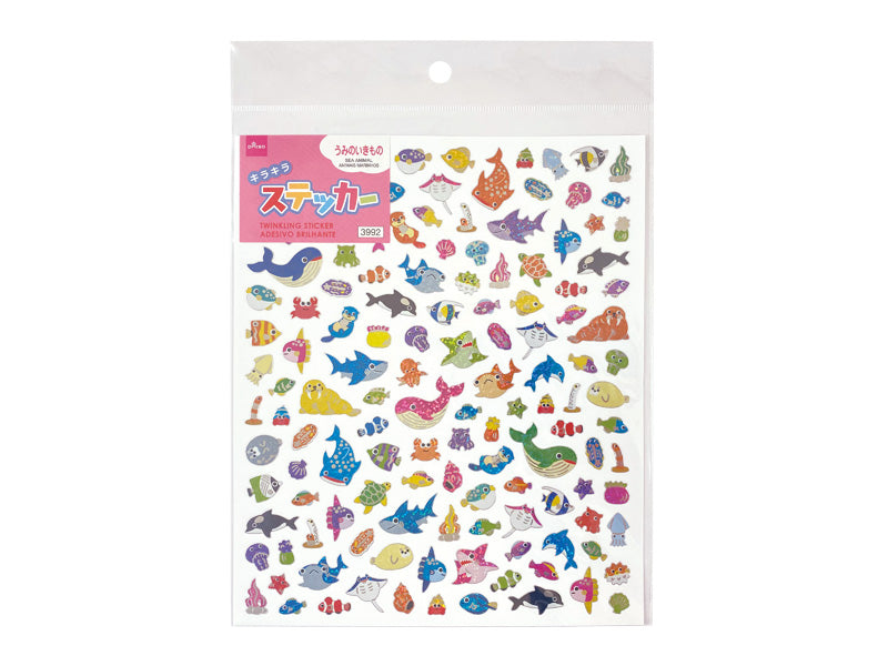 キラキラステッカー（うみのいきもの） ダイソー(DAISO)