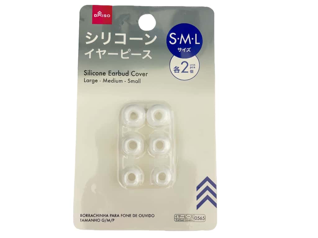 シリコーンイヤーピース（Ｌ／Ｍ／Ｓ、各２個） ダイソー(DAISO)