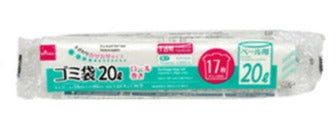 ロール巻きゴミ袋（半透明、１７枚） ダイソー(DAISO)