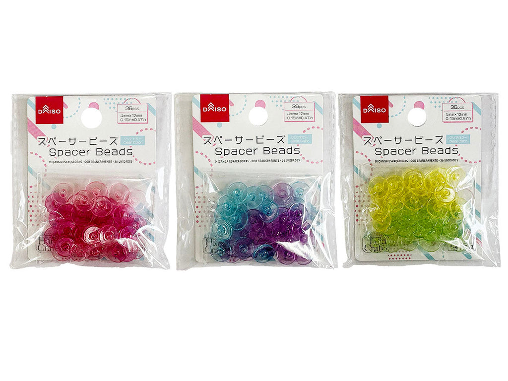 スペーサービーズ（クリアカラー、３６個） ダイソー(DAISO)