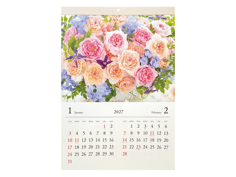 ２０２７年フォトカレンダー（Ｂ３、花） ダイソー(DAISO)