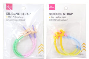シリコーンストラップ（スター、イエローベース） ダイソー(DAISO)