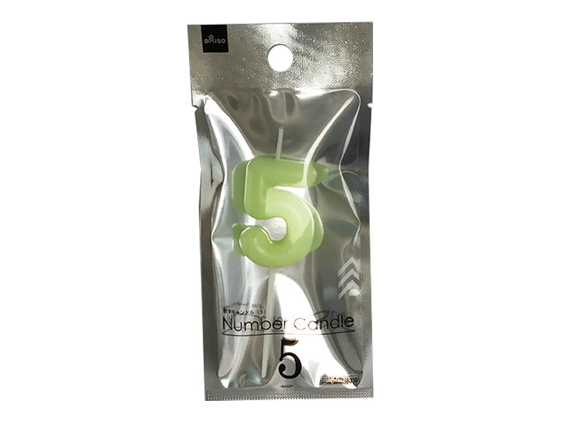 数字キャンドル（５） ダイソー(DAISO)