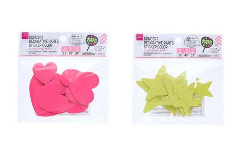 パーツシール（コンサートデコ、カラー） ダイソー(DAISO)