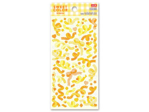 シール（スイートカラーリボン、イエロー） ダイソー(DAISO)