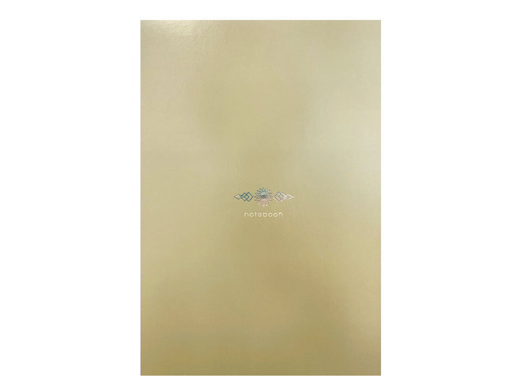 ノート（Ａ５、方眼５ｍｍ、４８ページ、金色） ダイソー(DAISO)