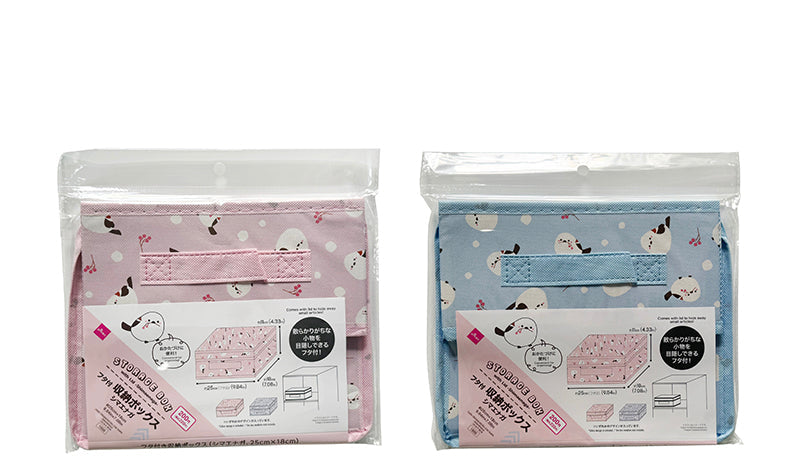 フタ付き収納ボックス（シマエナガ） ダイソー(DAISO)