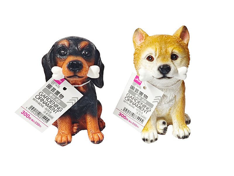 園芸置物（骨付、犬Ｂ） ダイソー(DAISO)