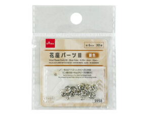 花座パーツⅢ（銀色、３０個） ダイソー(DAISO)