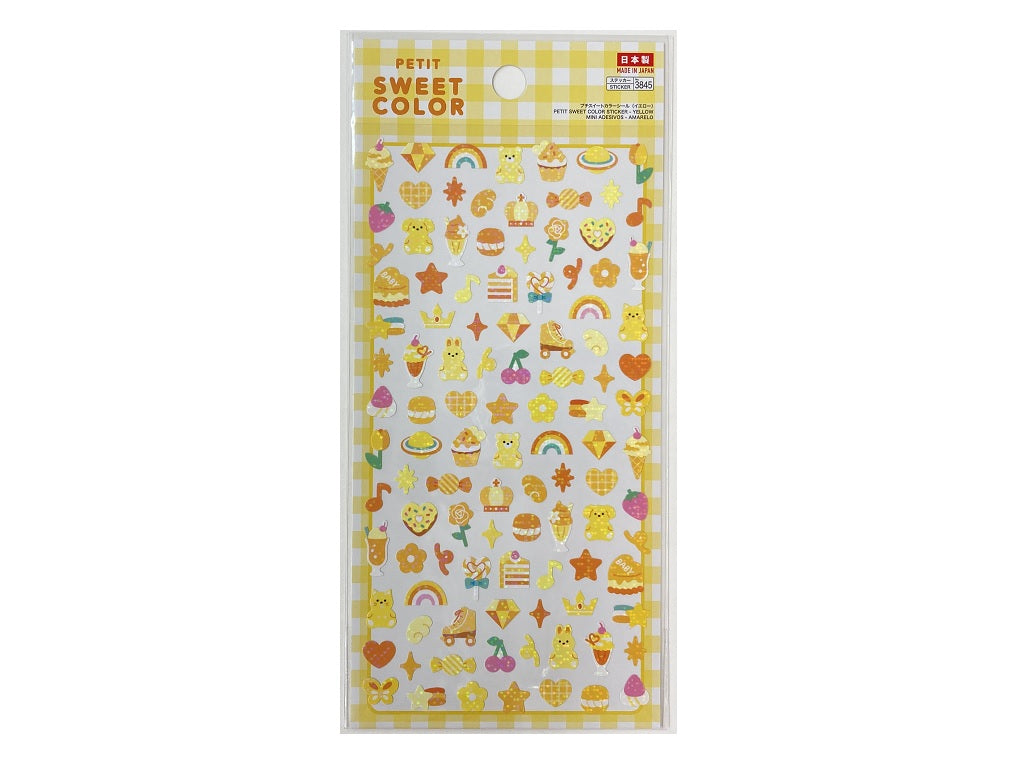 プチスイートカラーシール（イエロー） ダイソー(DAISO)