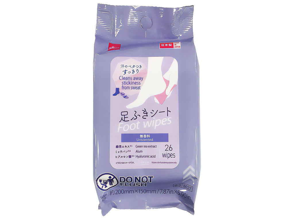 すっきり足ふきシート（無香料、２６枚） ダイソー(DAISO)