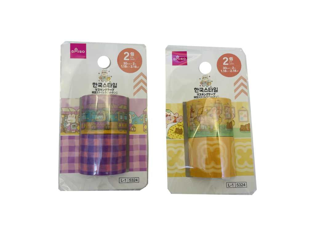 マスキングテープ（韓国スタイルラビットオンニ、２個） ダイソー(DAISO)