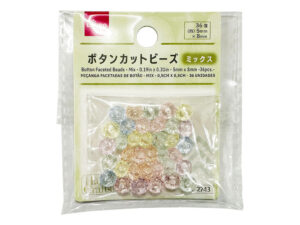 ボタンカットビーズ（ミックス、３６個） ダイソー(DAISO)