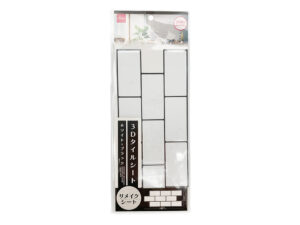 ３Ｄタイルシート（ホワイトｘブラック） ダイソー(DAISO)