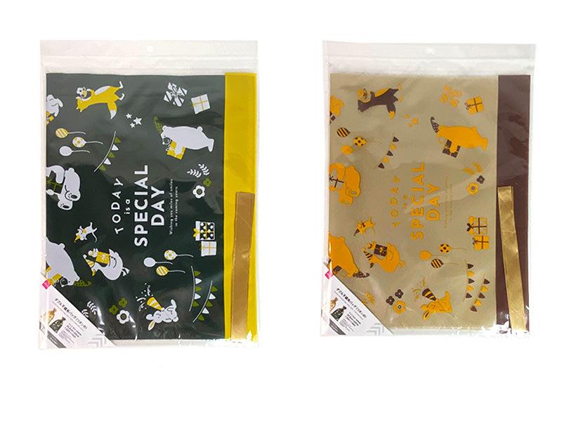 ダブル不織布バッグ（キッズ、リボン付） ダイソー(DAISO)
