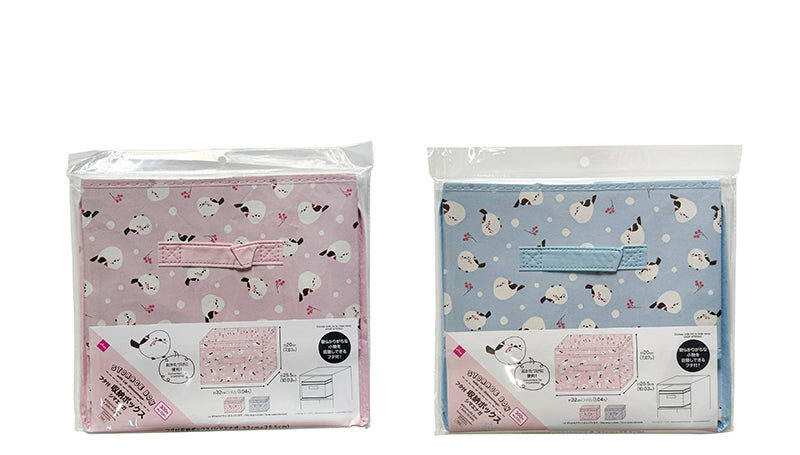フタ付収納ボックス（シマエナガ） ダイソー(DAISO)