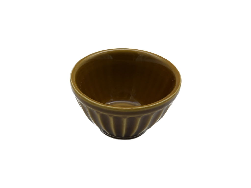 小鉢（菊、ブラウン） ダイソー(DAISO)