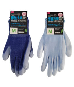 接触冷感背抜き手袋 （ポリウレタン、Ｍ） ダイソー(DAISO)