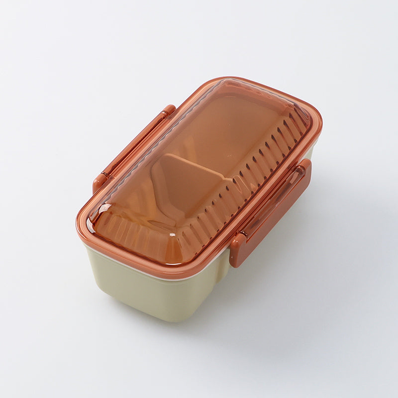 ランチボックス（１段、レッド） ダイソー(DAISO)