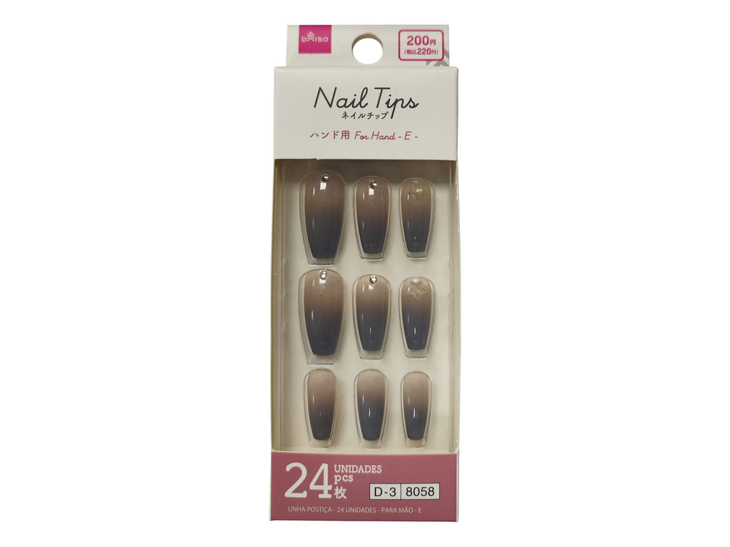 ネイルチップ（２４枚、ハンド用、Ｅ） ダイソー(DAISO)
