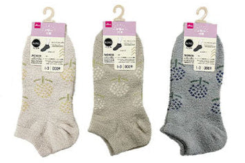 ショートソックス（お悩み対策、ブークレ、無地） ダイソー(DAISO)