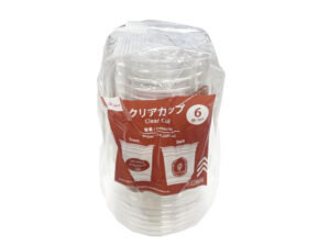 クリアカップ（ナチュラル、６個） ダイソー(DAISO)