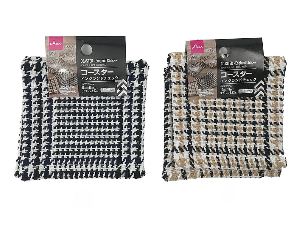 コースター（イングランドチェック） ダイソー(DAISO)